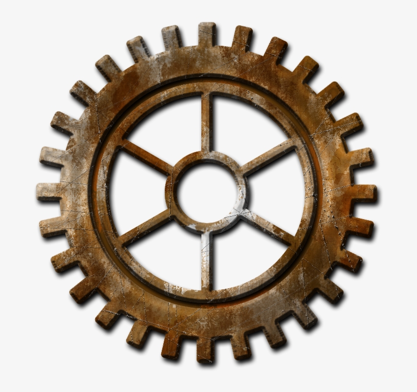 Steampunk Gear Transparent Background - Transparent Background Gear Png, transparent png #1556248
