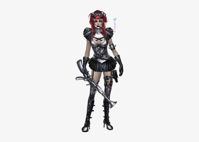 Female Chrome Steampunk Costume - Steampunk Mage Female, transparent png #1556790