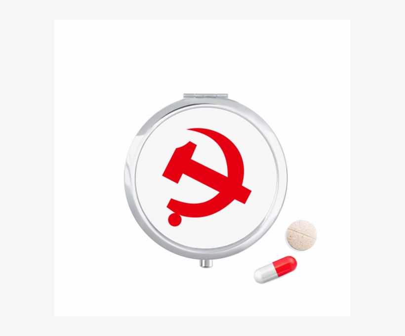 Chinese Communist Badge Red Symbol Travel Pocket Pill - Travel, transparent png #1556791
