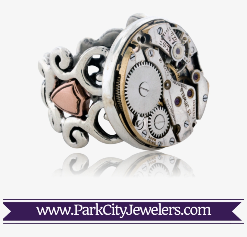 Steampunk Custom Ring - Ring, transparent png #1556794