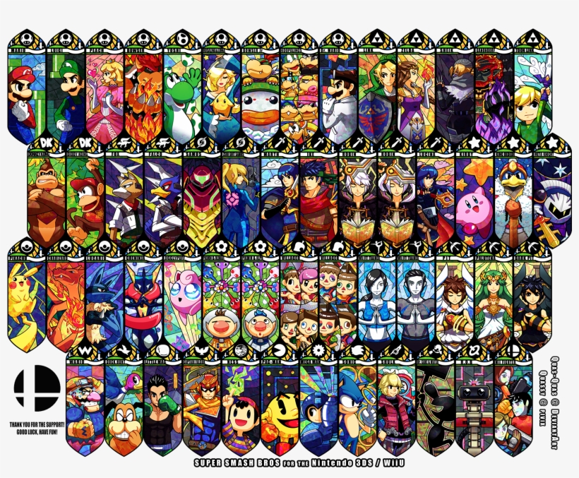 #super Smash Brothers, #video Games, #nintendo, Wallpaper - Super Smash Bros Wii U Personnages, transparent png #1556972