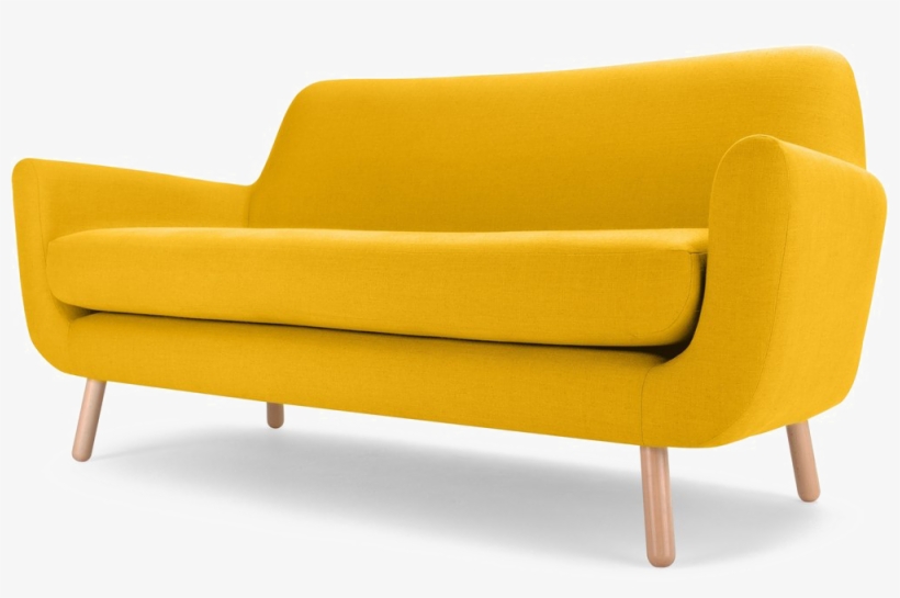 Yellow Sofa Png Image - Yellow 2 Seater Sofa, transparent png #1557377