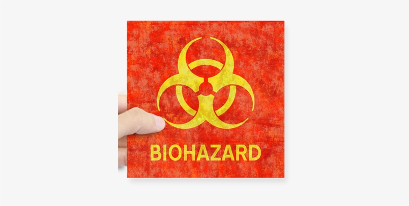 Distressed Biohazard Symbol Sticker - Biohazard Symbol Deviantart, transparent png #1557575