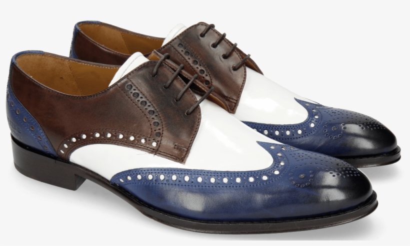Derby Shoes Kane 5 Saphir Mogano Soft Patent White - Suede, transparent png #1557914