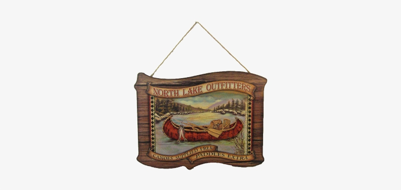 "north Lake Outfitters" Wood Sign 16"l 4 Pc Min - Young's North Lake Wood Plaque, 15.7-inch, transparent png #1558293