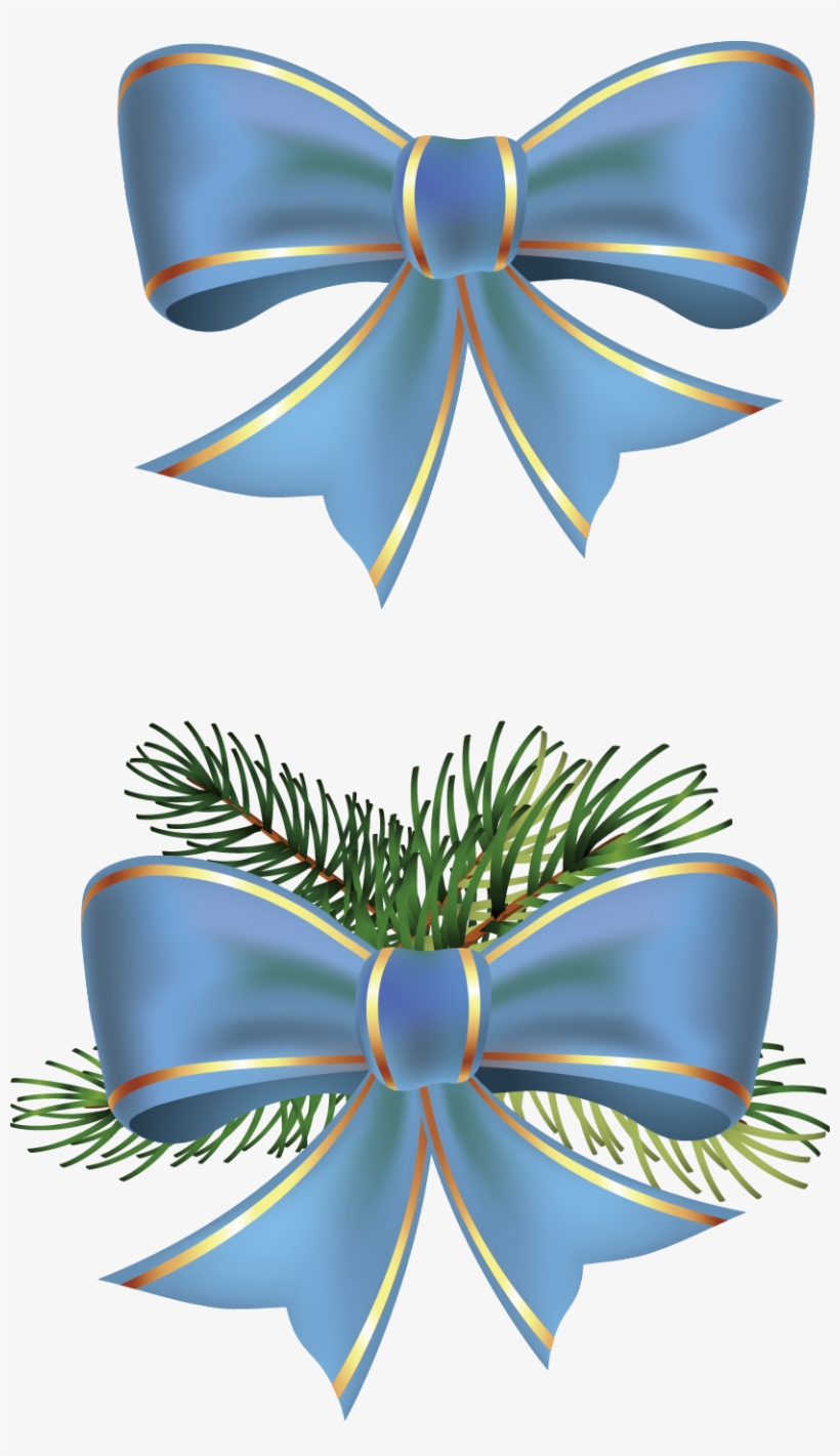 Christmas Ribbon Clip Art - Christmas Day, transparent png #1558451