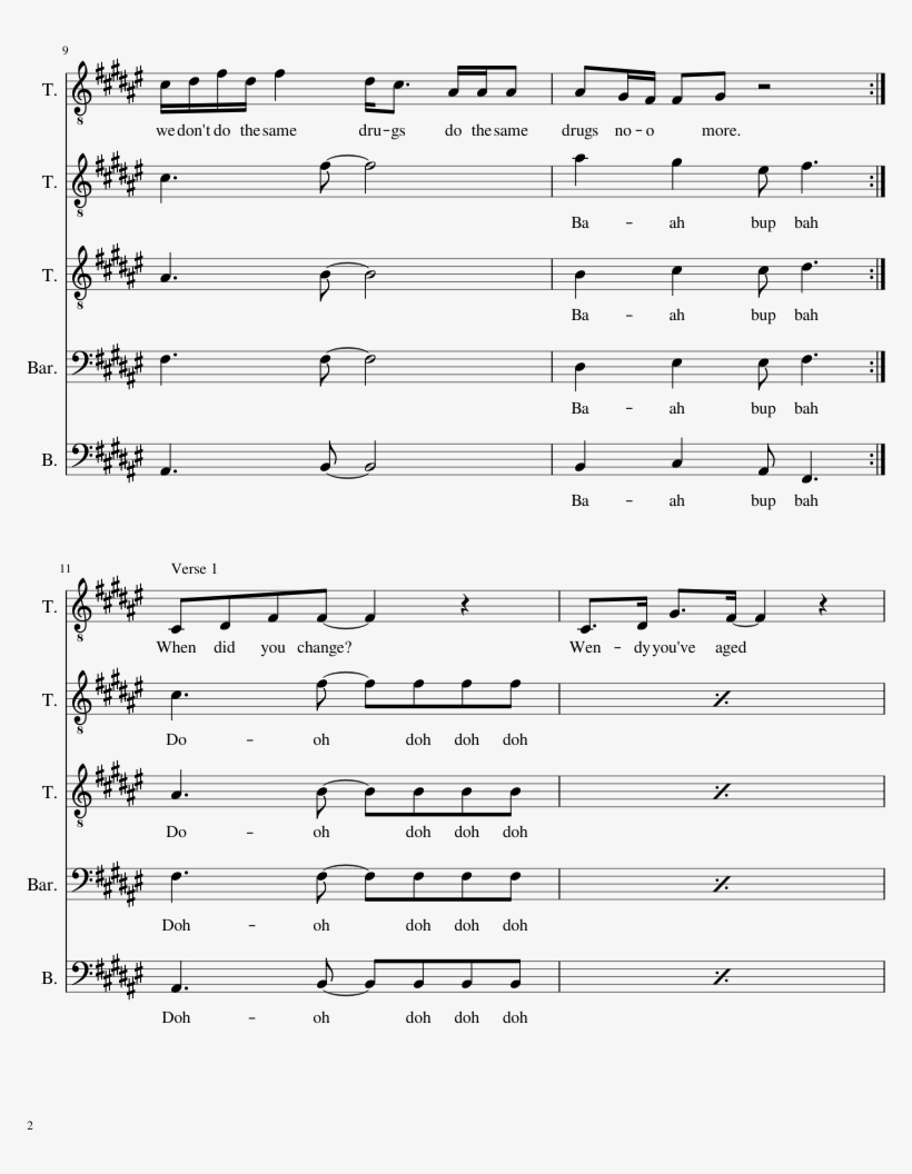 Chance The Rapper Same Drugs Sheet Music For Piano - Same Drugs Piano Sheet Music, transparent png #1558717