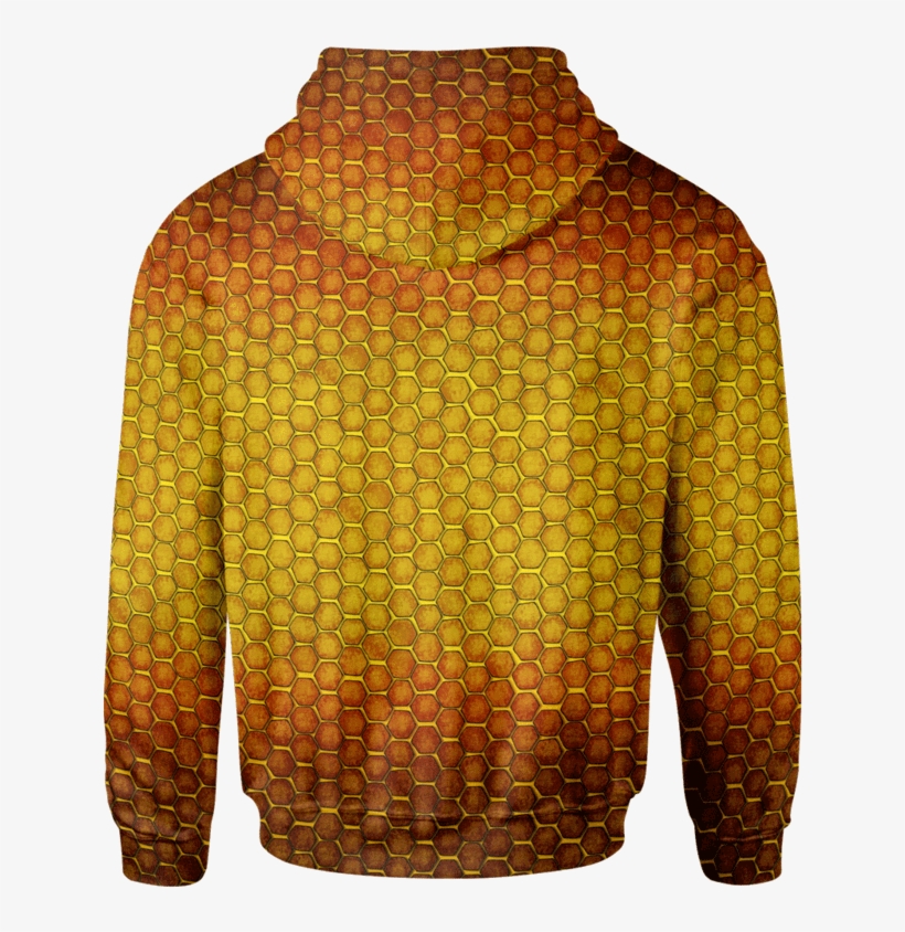 Honeycomb Zip Hoodie - Hoodie, transparent png #1558744