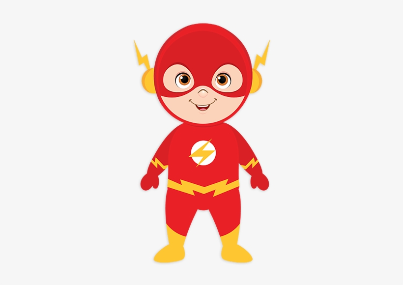 Kid Flash Superhero For Kids - Flash Superhero Clipart, transparent png #1559252