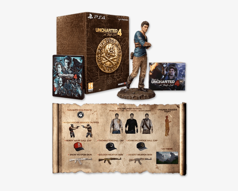 A Thief's End - Ps4 Uncharted 4 A Thief's End Special Edition, transparent png #1560164