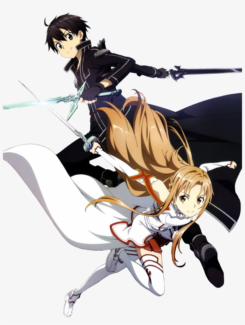 Cool Render Of Kirito And Asuna - Sword Art Online, transparent png #1560203