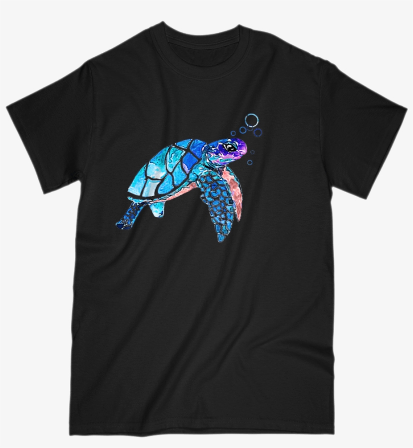 Watercolor Turtle - Premium T-shirt - Embrace Your Weird Side, transparent png #1560291