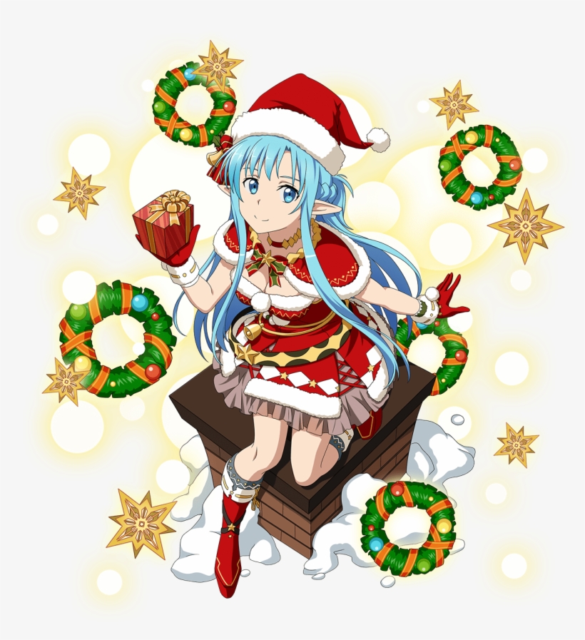 Asuna Christmas 2 ~5 Star - Asuna In Santa Hat, transparent png #1560423