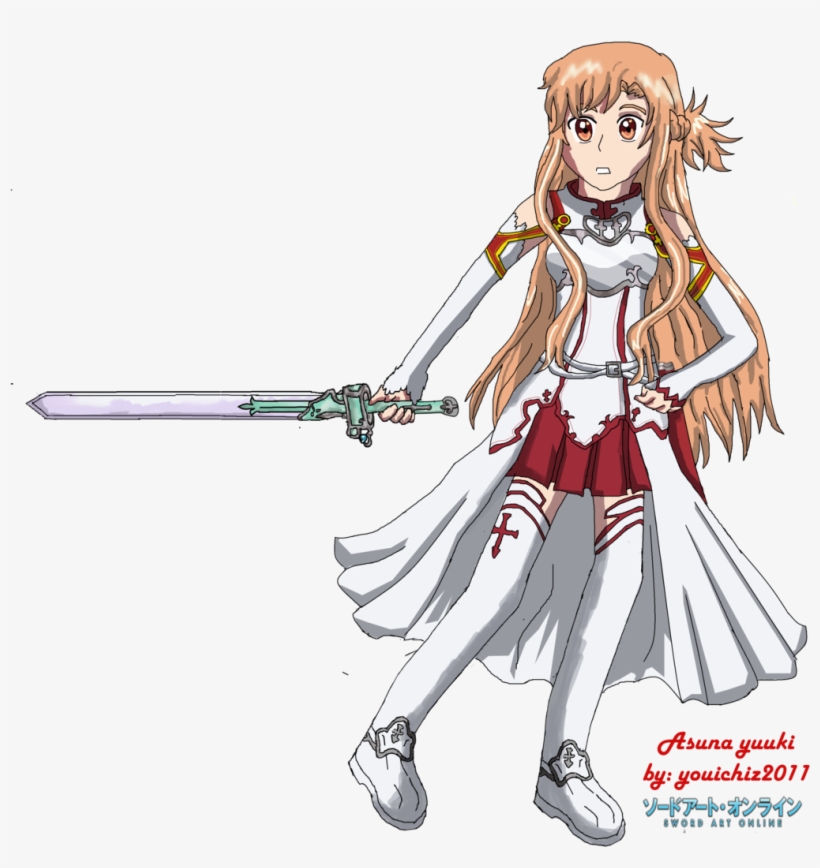 Asuna Yuuki Doodle By Youichiz - Asuna Yuuki Full Body, transparent png #1560599