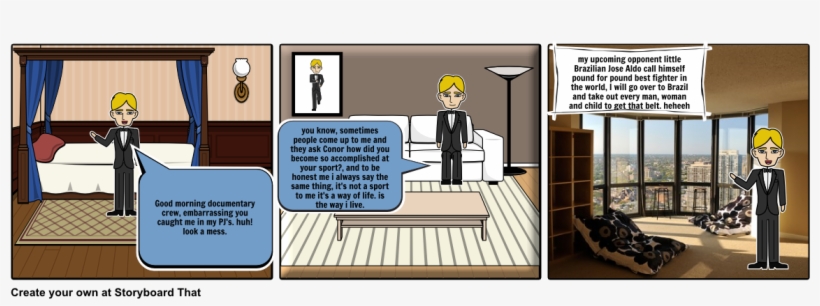 Day In Life Of Conor Mcgregor - Cartoon, transparent png #1560903