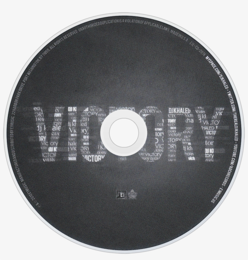 Dj Khaled Victory Cd Disc Image - Dj Khaled Victory Cd, transparent png #1561536