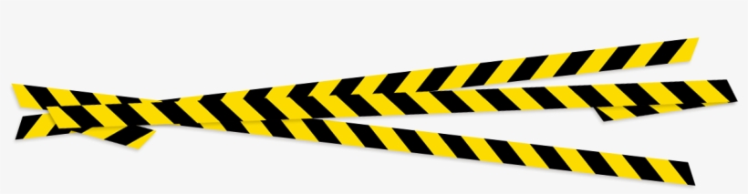 Yellow Caution Tape Png - Yellow Black Tape Png, transparent png #1562005