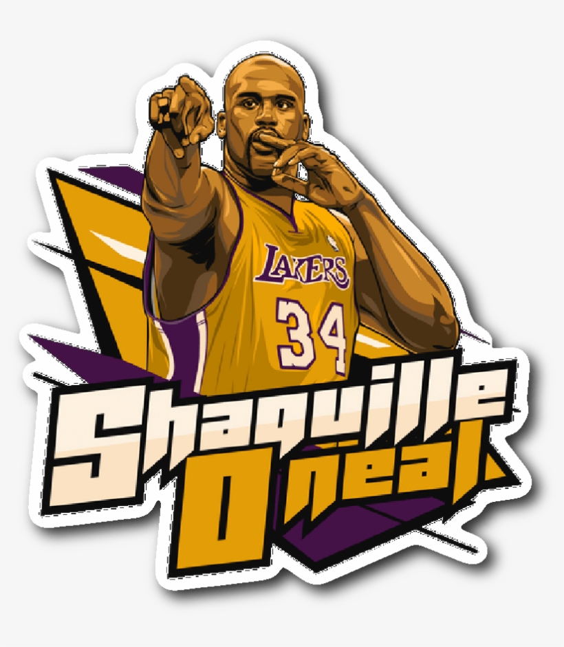 Shaquille O'neal Vynil Sticker - Shaq O Neal Logo, transparent png #1562182