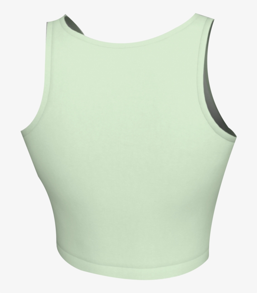 1 Beige Crop Top Back - Active Tank, transparent png #1562314