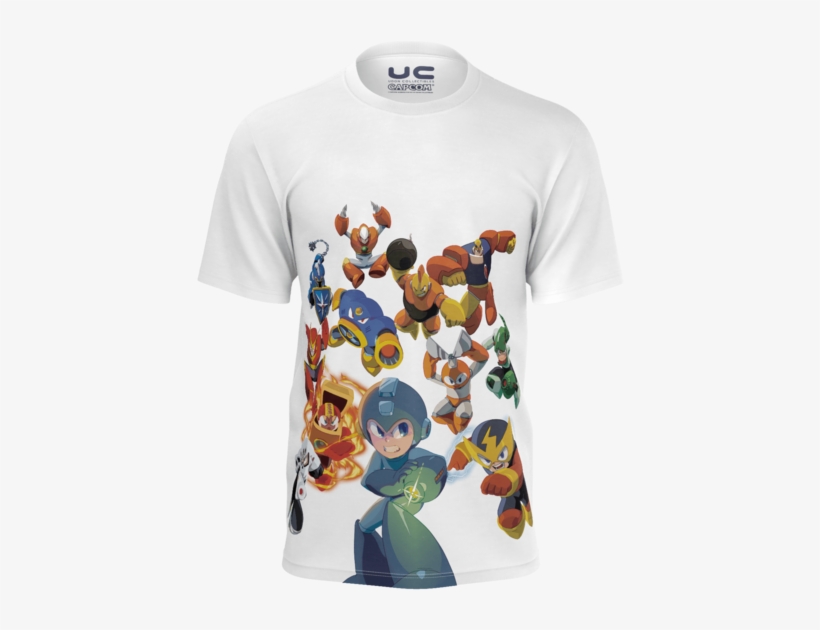 Mega Man Versus Everyone - Mega Man Legacy Collection T-shirt, transparent png #1562319