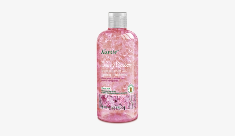 Kustie Cherry Blossom Shower & Bath Gel - Cherry Blossom On Body, transparent png #1562539