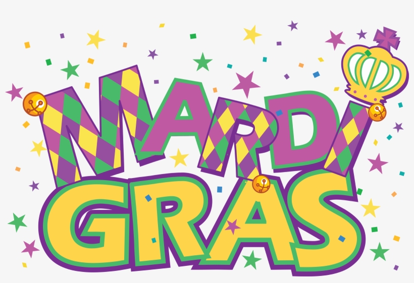mardi gras beads clip