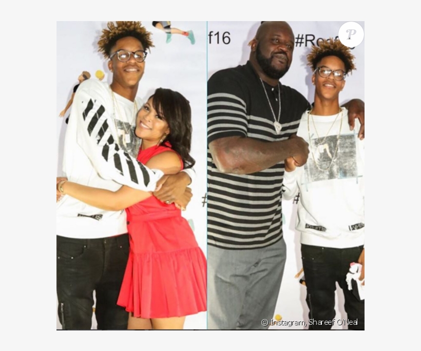 Shareef O'nea Et Ses Parents, Shaquille O'neal Et Shaunie - Shareef O Neal Taille, transparent png #1562605