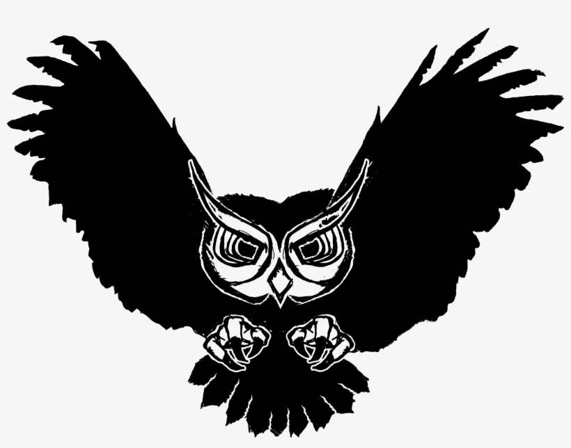 Registered - 19/05/2014 - Owl Vinyl Wall Art Sticker, Black, Size Medium, transparent png #1562634