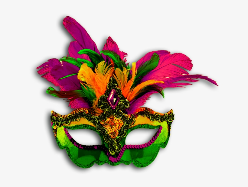 Our Categories - Venetian Feather Mardi Gras Mask, transparent png #1562764