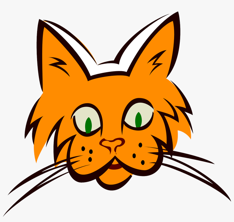 Whiskers Cat, Face, Orange, Art, Ears, Fur, Whiskers - Orange Cat Face (custom) Mugs, transparent png #1563156