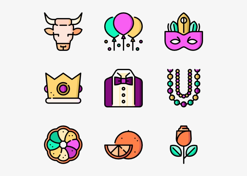 Mardi Gras - Mardi Gras Icons, transparent png #1563191