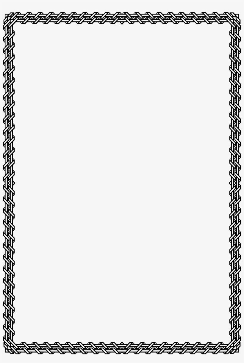 Elegant White Border Png Frames For A4 Size Paper Free Transparent