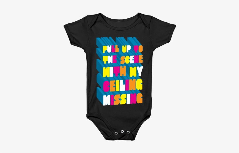 Pull Up To The Scene Baby Onesy - Onesie, transparent png #1563747