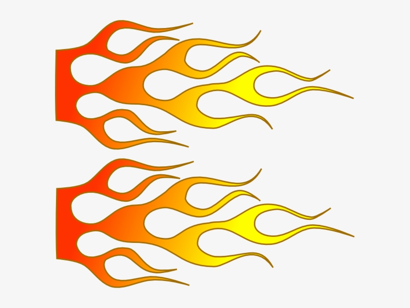 Racing Flames Png - Race Car Flames Clipart, transparent png #1564108