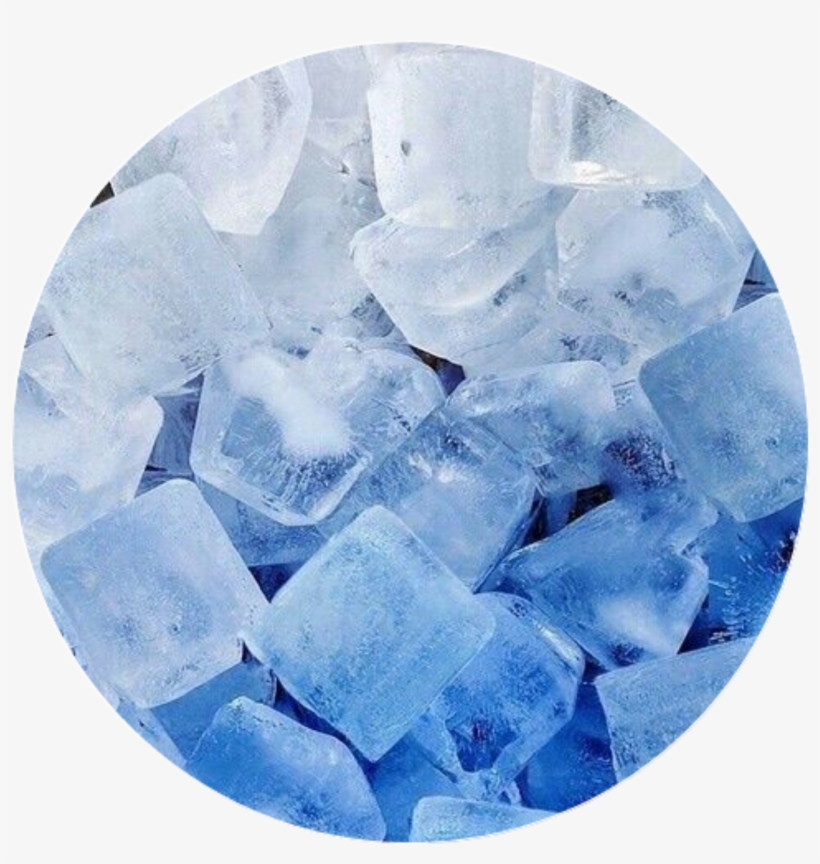 Blue Ice Blueice Aesthetic Tumblr Aestheticblue Aesthet - Ice Cubes, transparent png #1564233