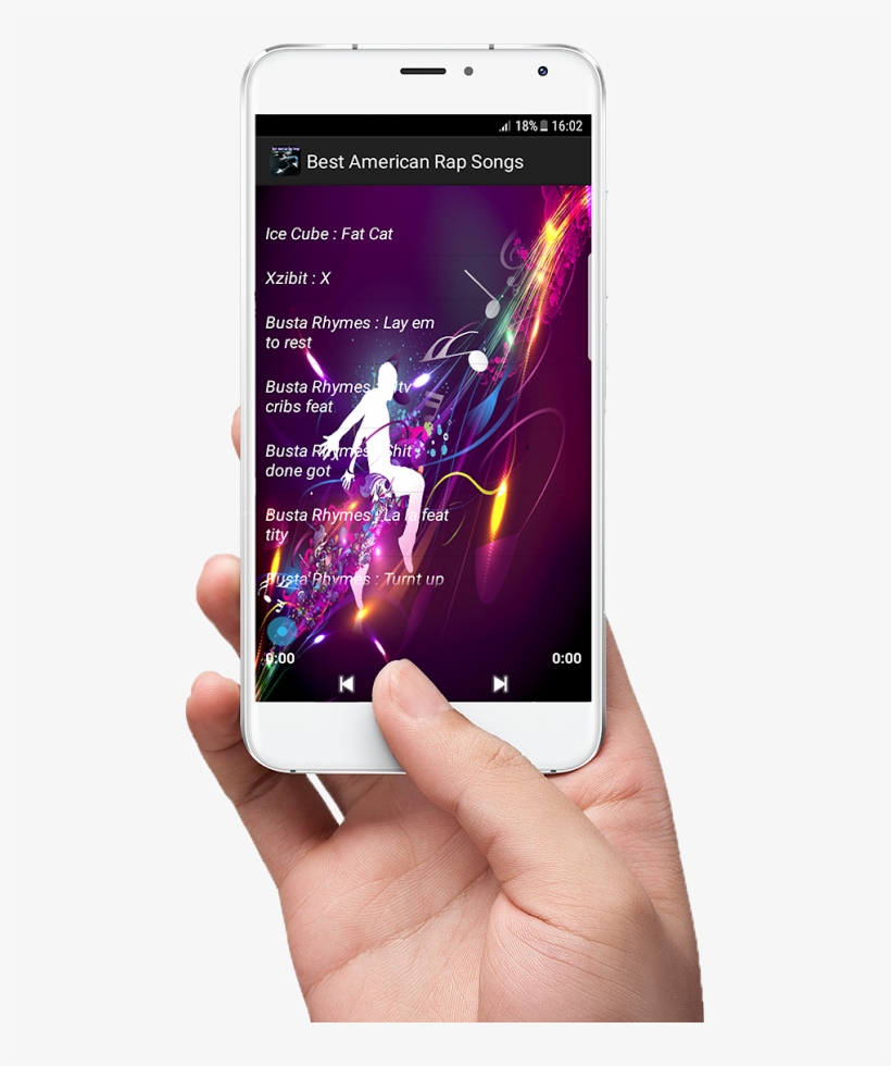 Best American Rap Songs For Android - Mano Con Telefono Png, transparent png #1564296