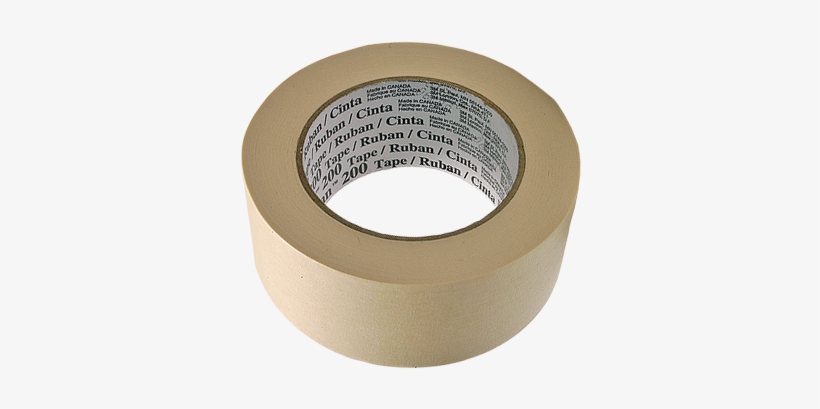 3m™ Paper Tape 201 Industrial Masking Tape, 2" Width - Adhesive Tape, transparent png #1564765