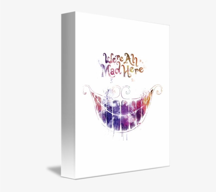 Bb 8 Art Print Watercolor Bb 8 Bb8 Droid Art Star Wars - We're All Mad Here Alice In Wonderland Cheshire Cat, transparent png #1565090