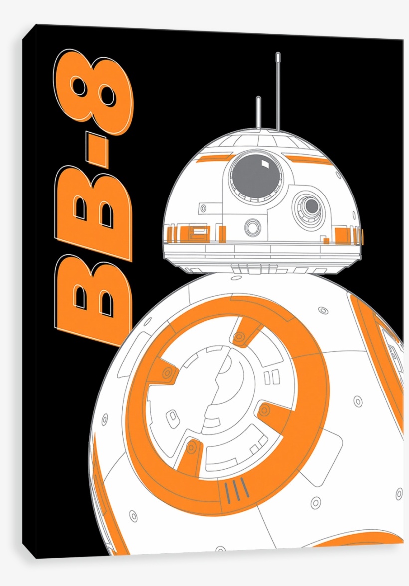 Look - Artissimo Design 42578 Look! It's Bb-8 Printed Canvas, transparent png #1565522
