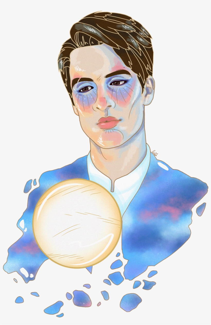 When The Moon Fell In Love With The Sun ☁️ - Panic At The Disco Draws, transparent png #1565628