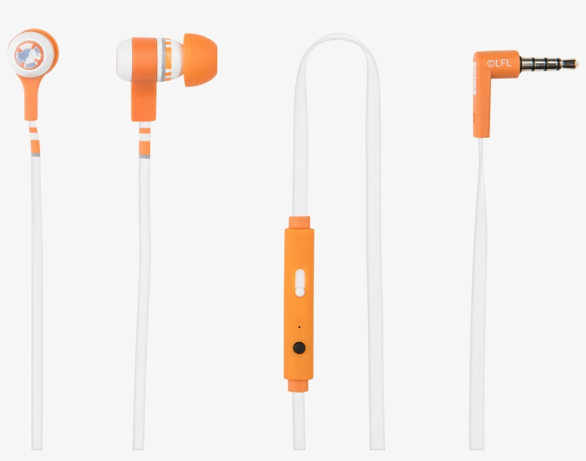 Tribe Earphones Starwars Bb8 - Headphones, transparent png #1565711