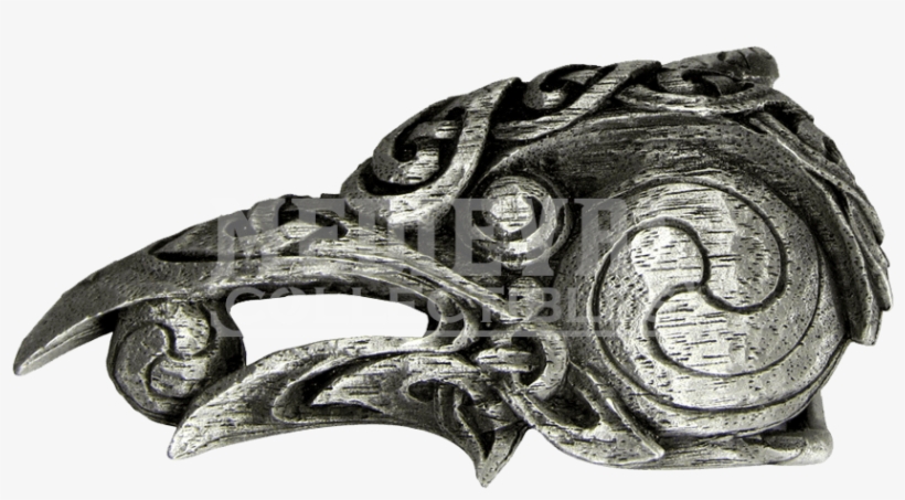 Dryad Design Pewter Celtic Knot Raven Belt Buckle, transparent png #1566169