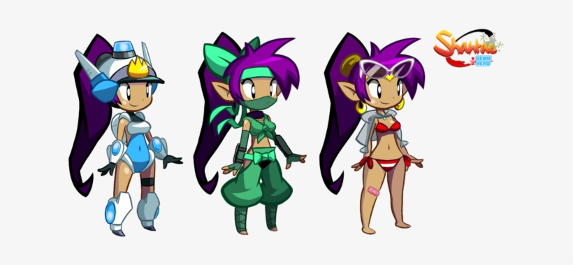 Furthermore, The Game's Costume Pack, Which Comes With - Shantae Half Genie Hero Art, transparent png #1566518