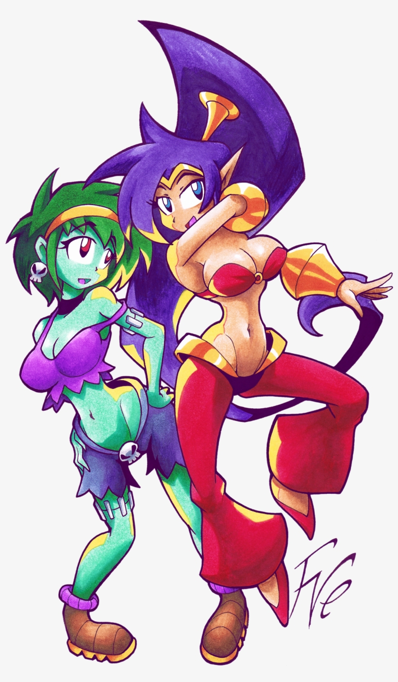 Fanart Of Shantae And Rottytops, From “half Genie Hero“ - Shantae Half Genie Fanart, transparent png #1566548