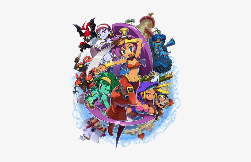 Embark On A Brand New Adventure With Shantae, The Hair-whipping - Shantae And The Pirate S Curse 3ds, transparent png #1566658