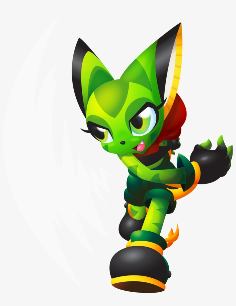 Freedom Planet Green Mammal Vertebrate Fictional Character - Freedom Planet Carol Png, transparent png #1567069