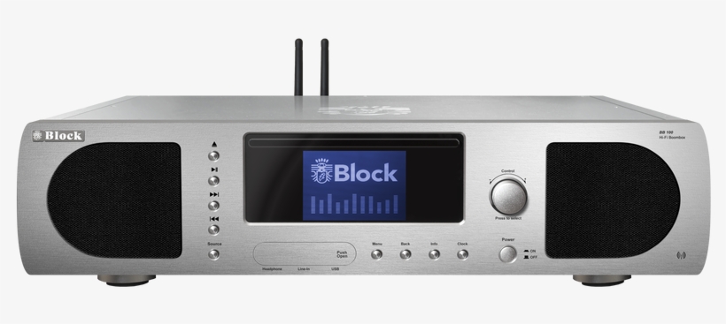 Bb 100 Mkii Cd Internet Boombox - Block Bb-100 Silber Mkii, transparent png #1567156