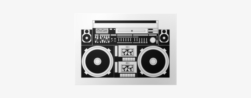 Retro Old School Boombox, transparent png #1567229