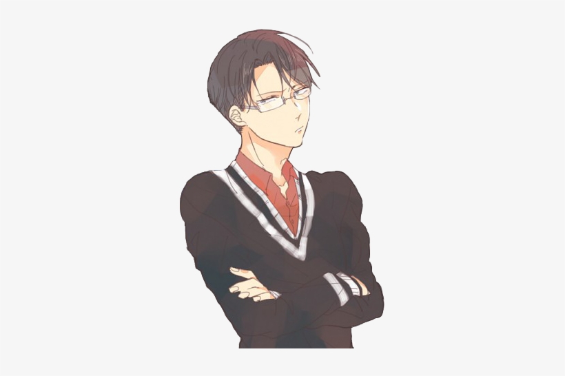 “creativity Is Knowing How To Hide Your Sources” - Anime Boy With Glasses Transparent, transparent png #1567468