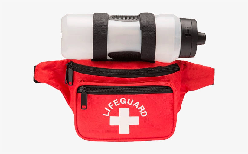 Lifeguard Responder Fanny Pack With Lifeguard And Cross - Lifeguard Hip Pack With Water Bottle, transparent png #1567473